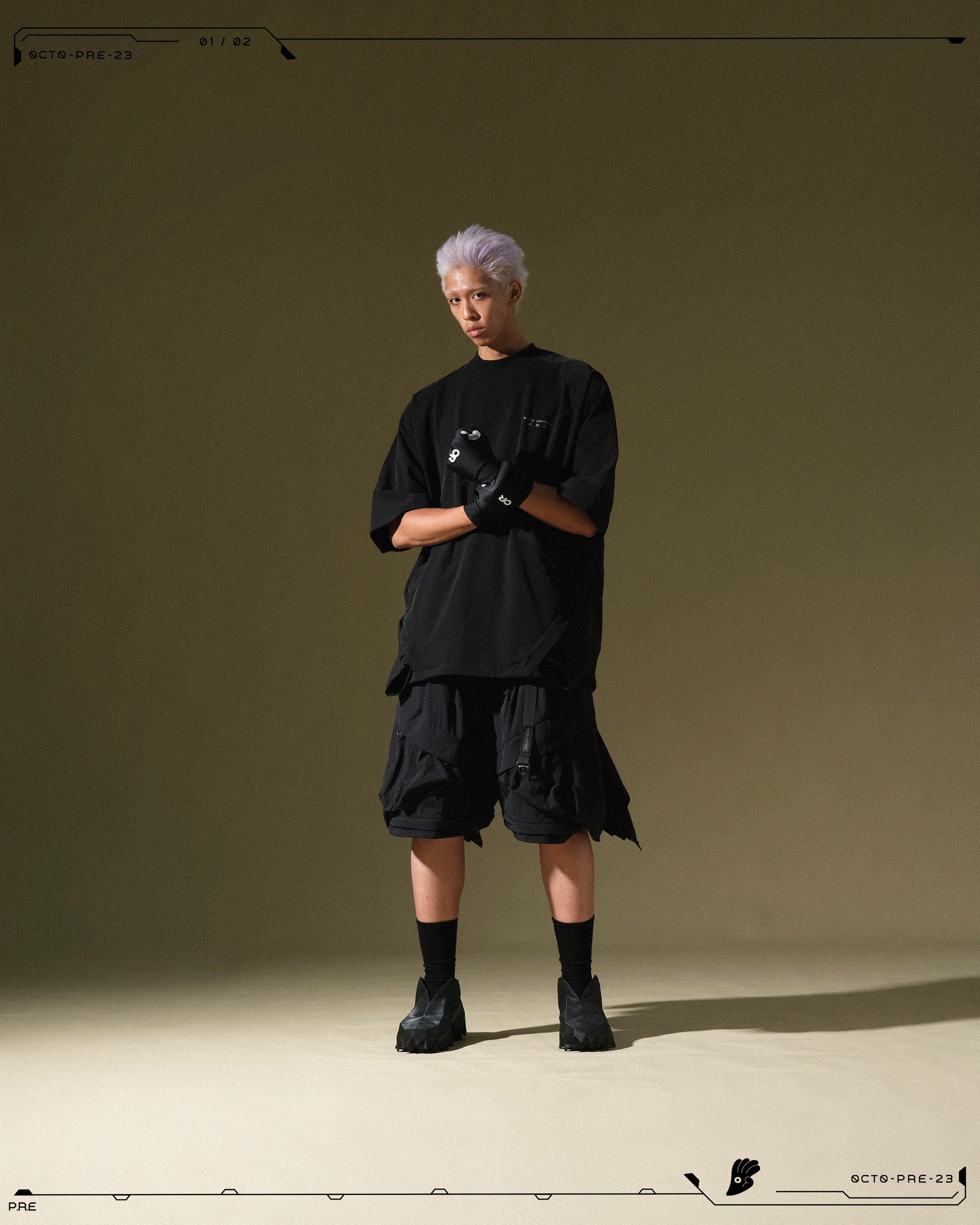 PRE - SEASON  —  PP23-021 Detachable Orb Pants  (Black)