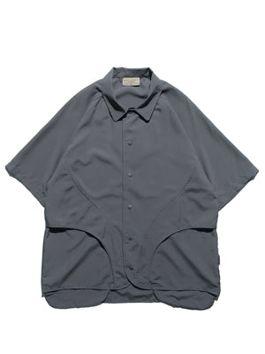 S24  / C-02-ST  ROAM Curved Bowling Shirt  (Grey)
