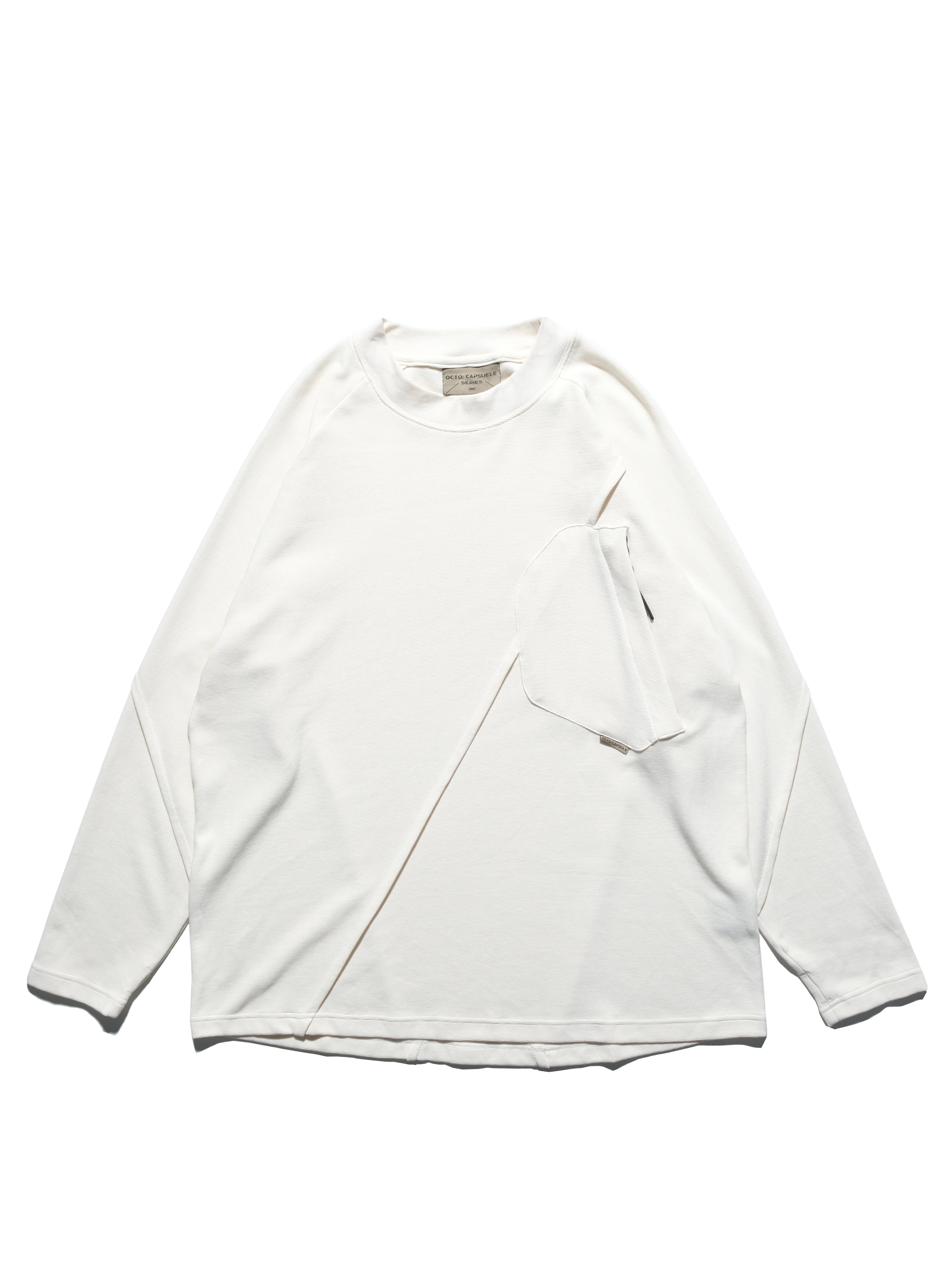 A24-CS-01-T   Futuristic Long Sleeves T-shirt (Ivory White)