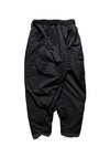 AW23 / 07 —  P23-132  Reverse V-Shape Visor Camber cone Pants  (Black)