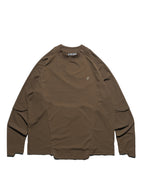 PRE - SEASON —S24 PS-01T-2   Sukkiri Twin Layer T-shirt (Brown)