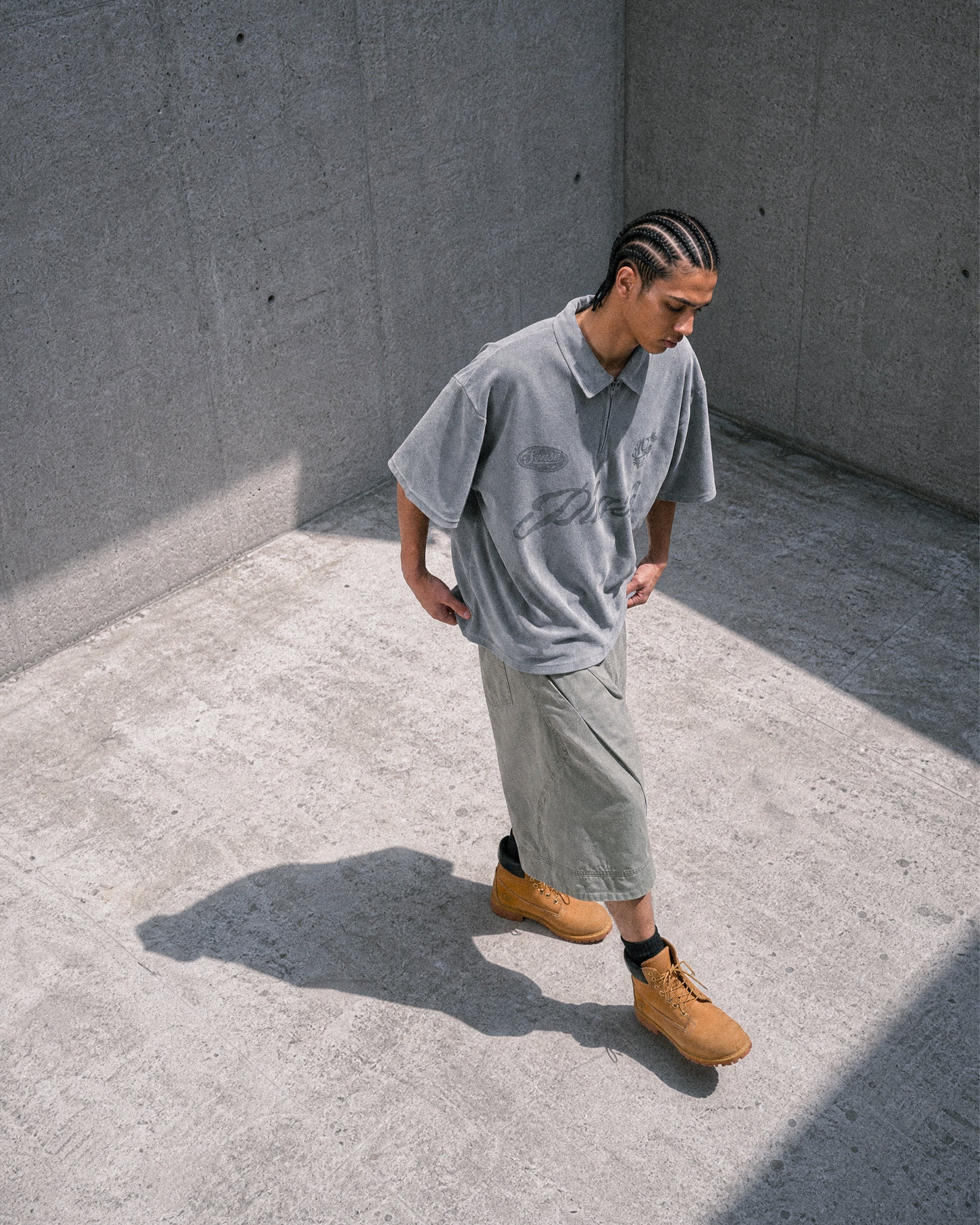 S26-OS-T2 / OCTO X Sense PHASE Zip Polo (Grey)