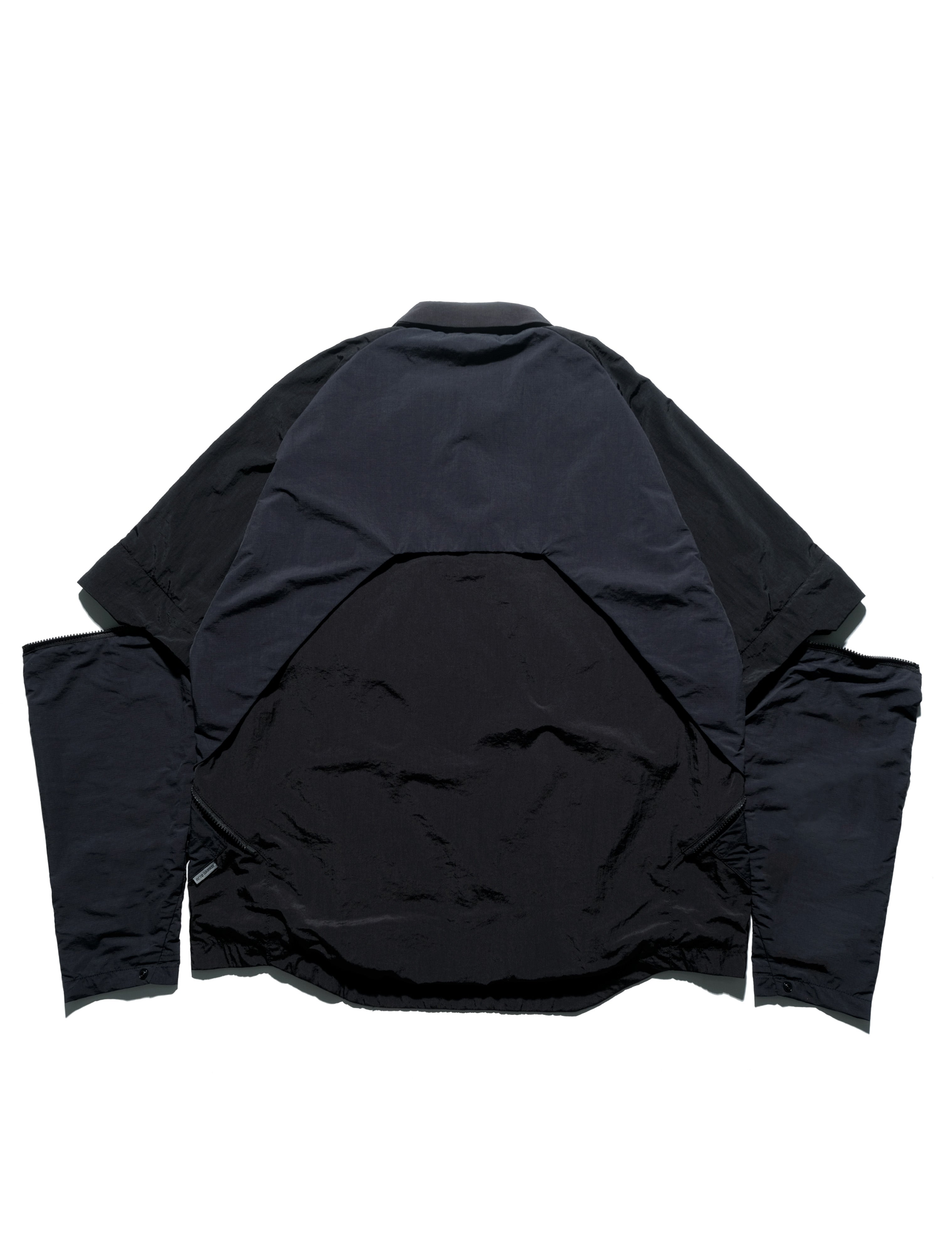 PRE - SEASON  — PT23-012 Detachable Dual Form Shirt (Black)