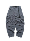 S24 / 04 — P -01  Radial Visor Orb Pants (Dark Grey)