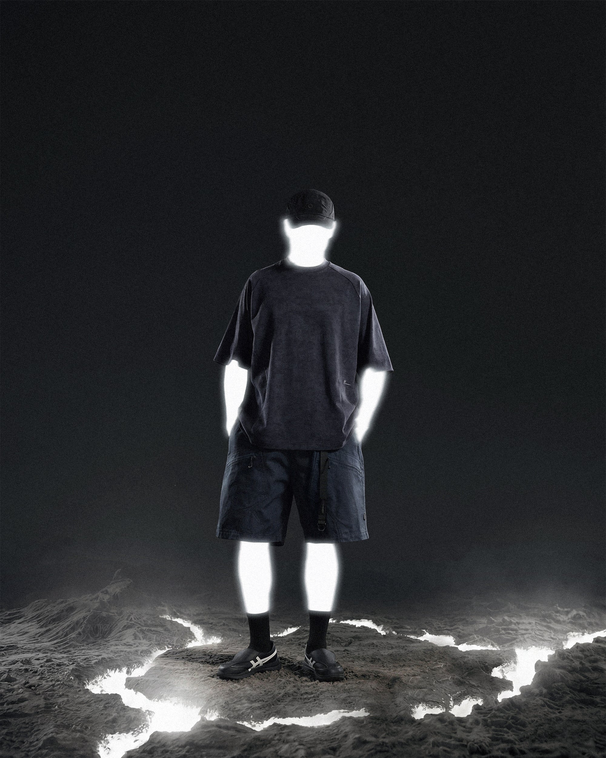 S26-PR-T1 / Washed Light Tee (Navy)