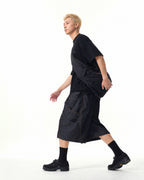 S26-C2-B / Offset Void Crescent Bag (Black)
