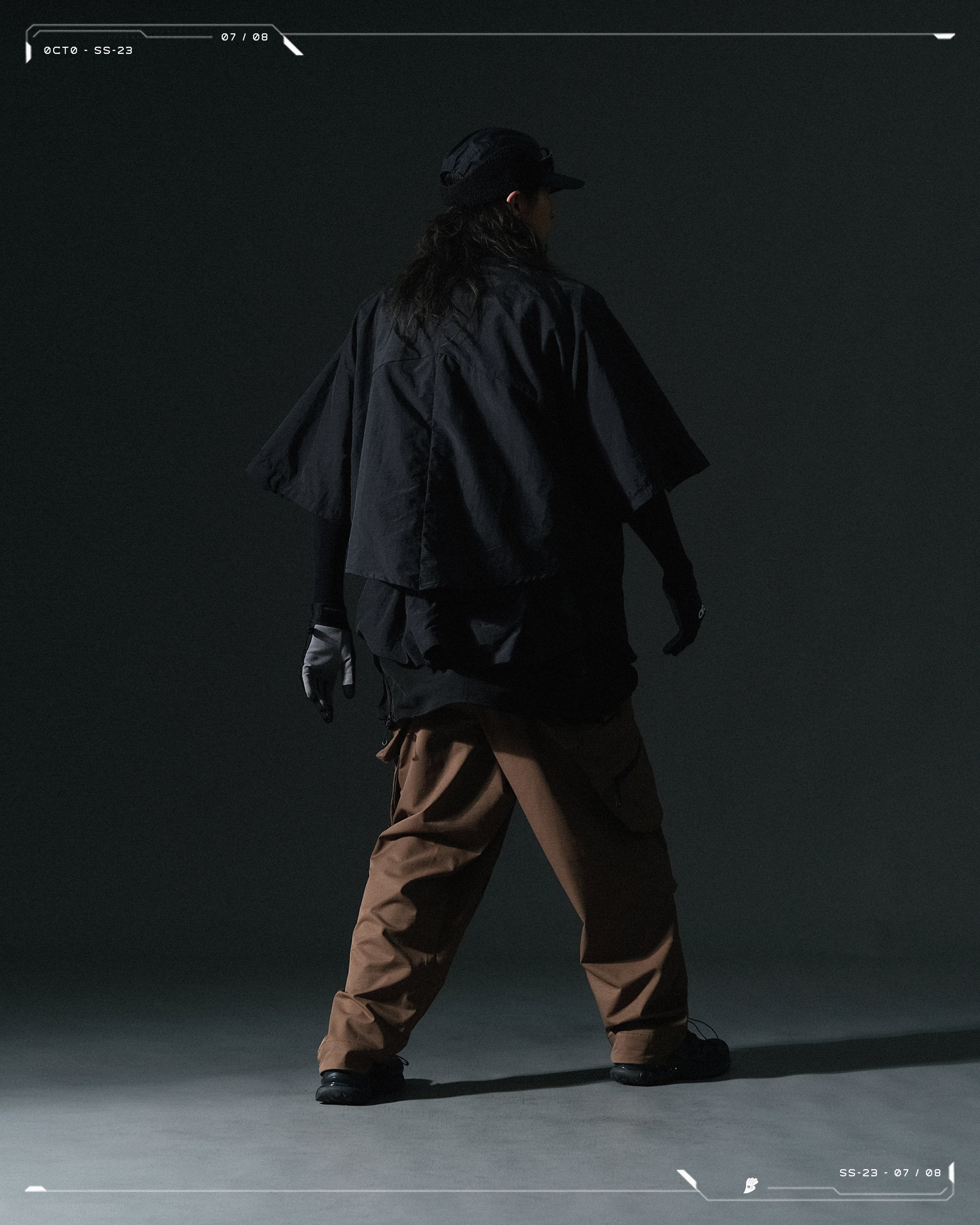 SS23 / 07 — T23-070 2 in 1 Vest Shirt (Black)