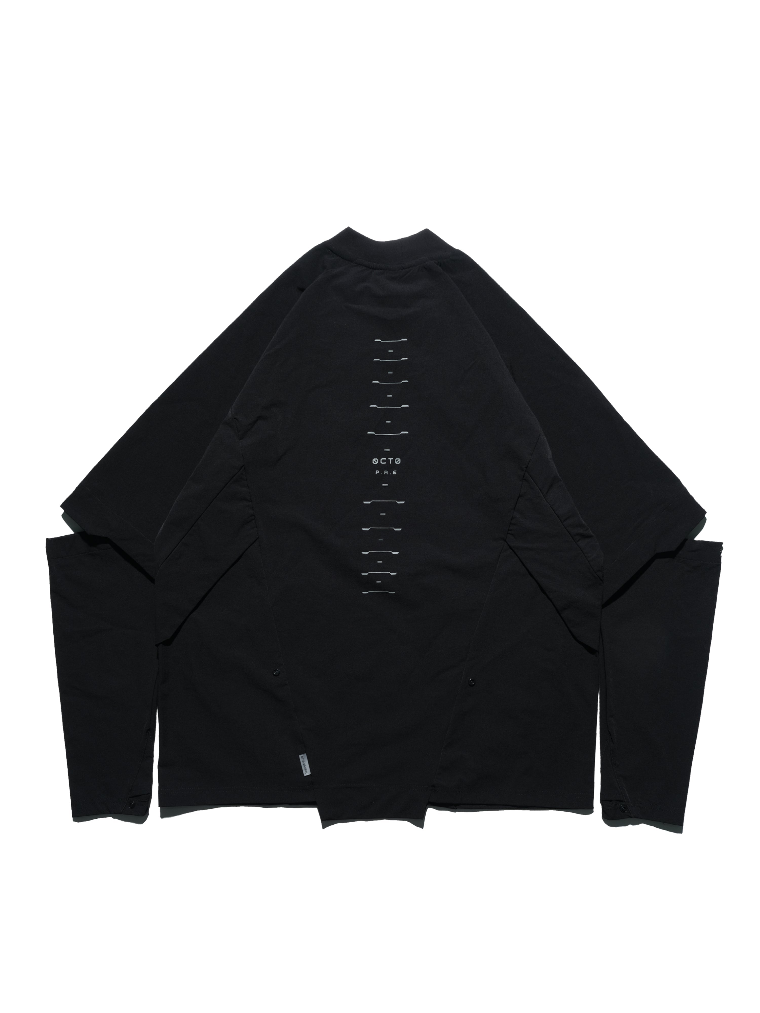 PRE - SEASON  — PT23-011 Detachable Sleeves T-shirt  (Black)