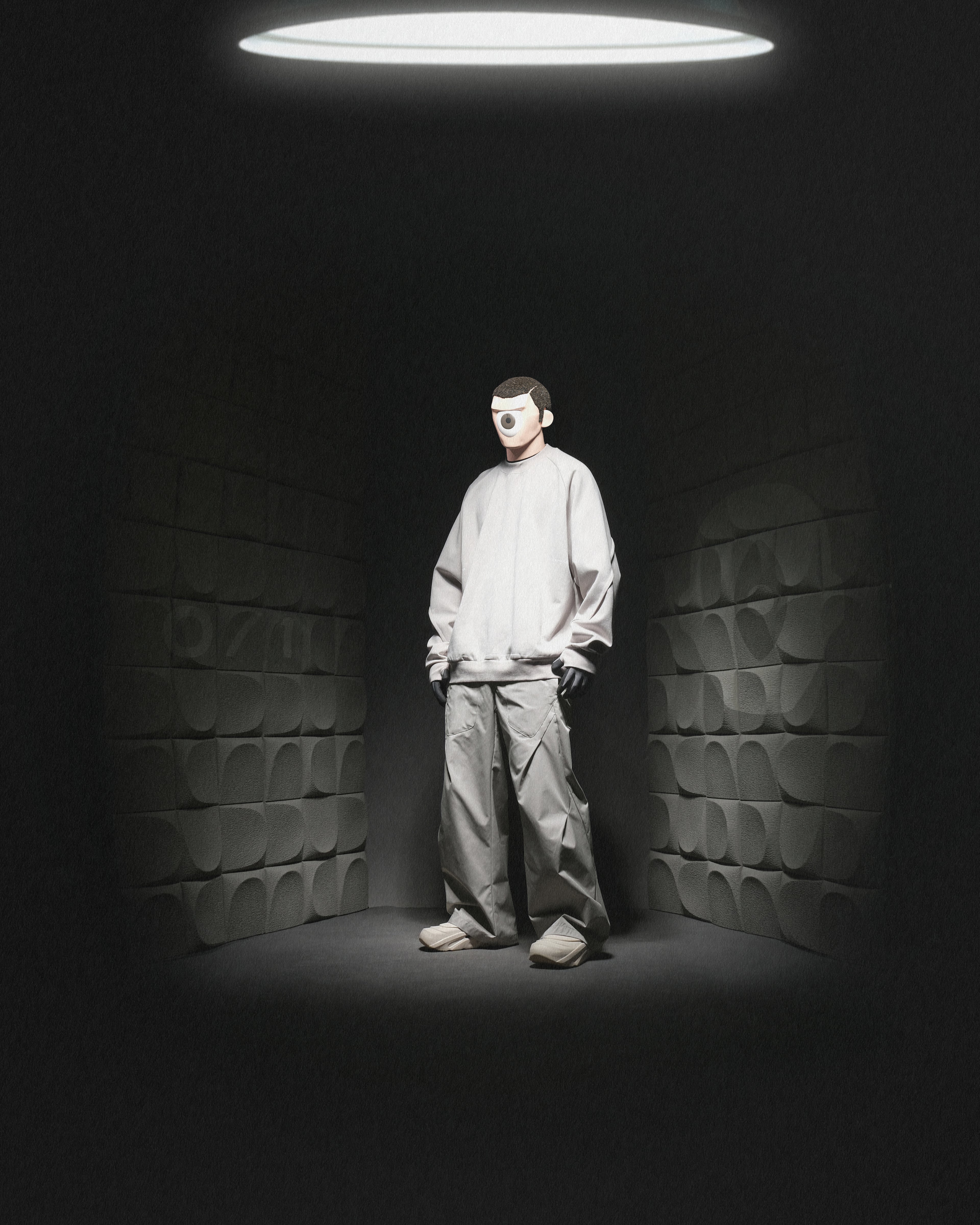 A24-CS-01-H    Futuristic Sweater (Bright Grey)