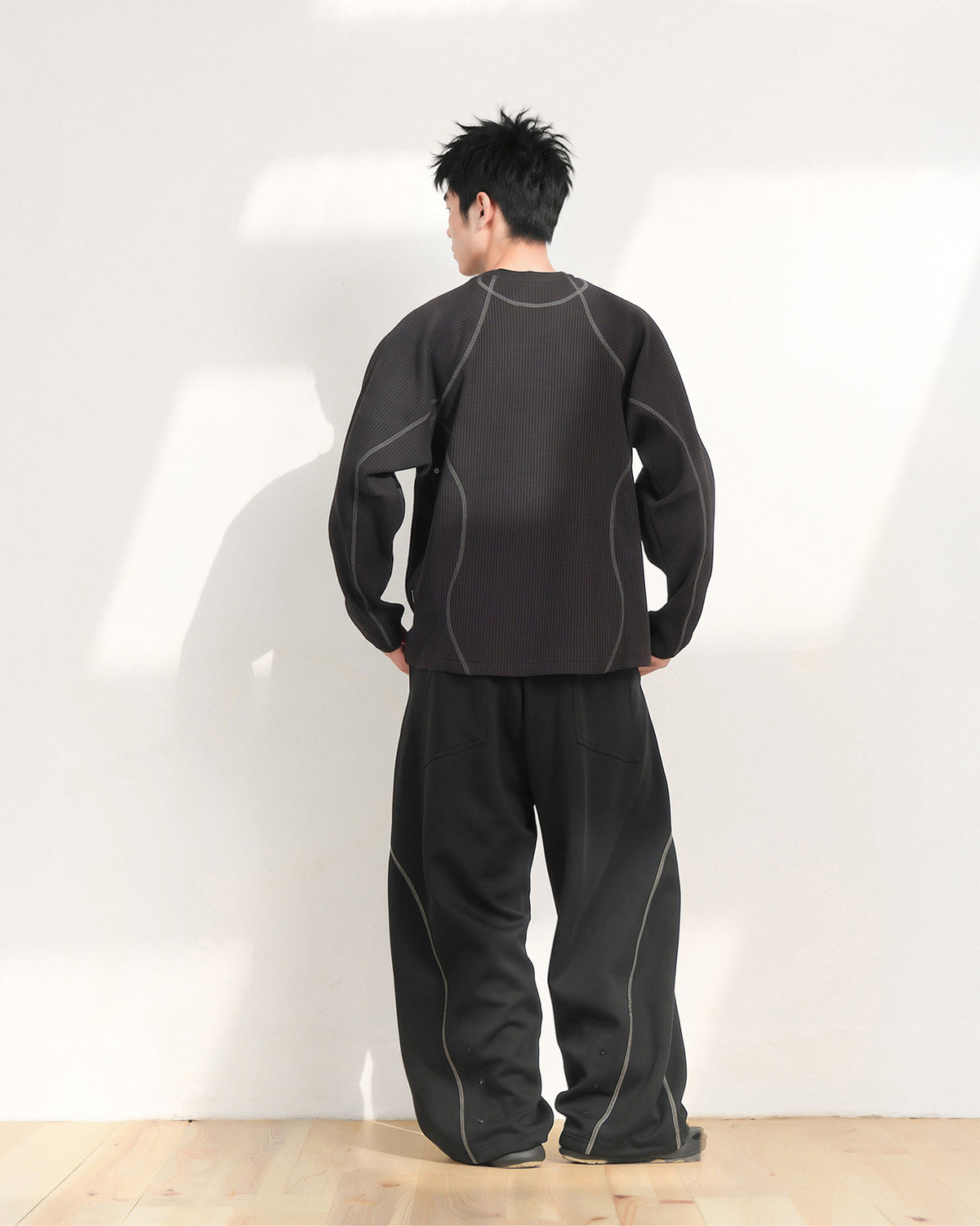A26-PR-T /Waffle Arc L-Tee (Black)
