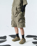 Capsule 03 / CSS-108  Split Shorts (Green)