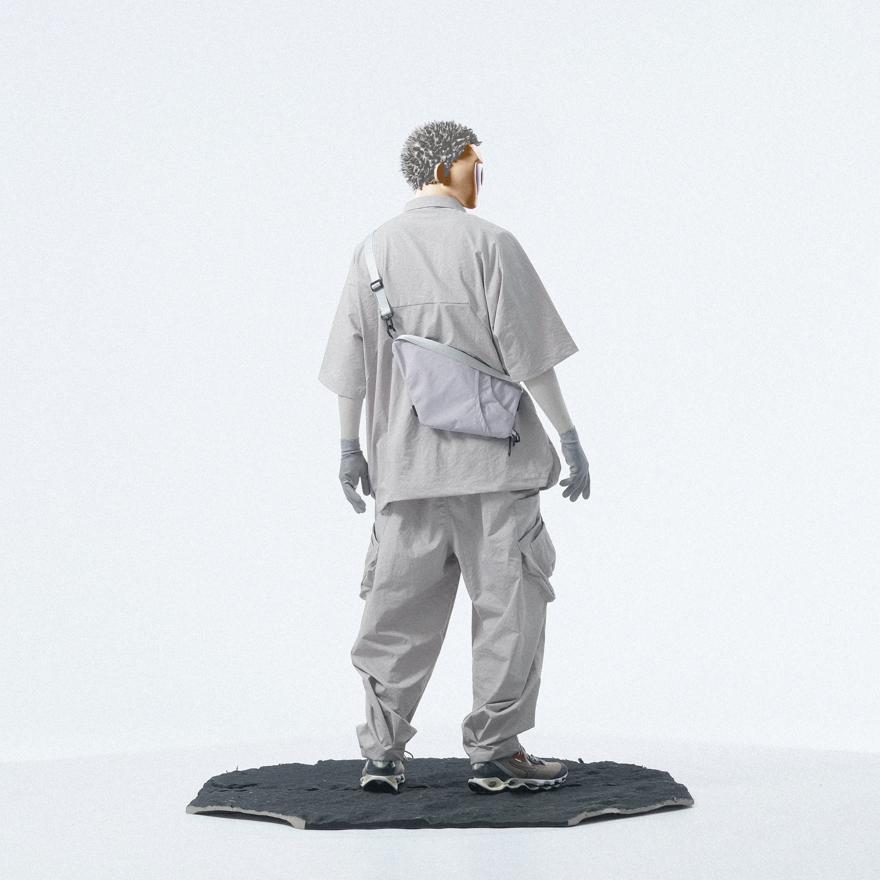 Capsule 02 / CSA-001 Drill Transform Crossbody Bag (Grey)
