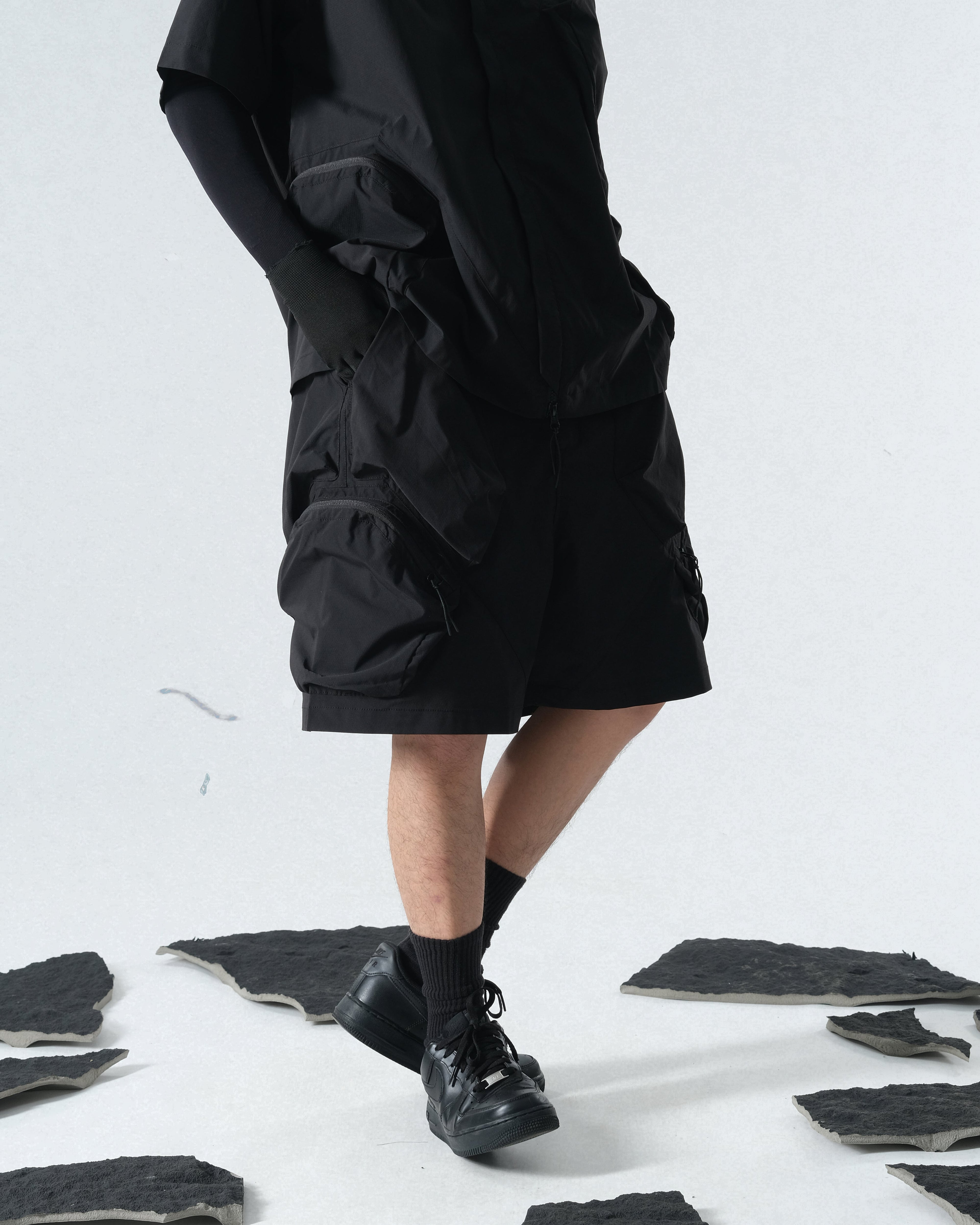 Capsule 03 / CSS-108 Split Shorts (Black)