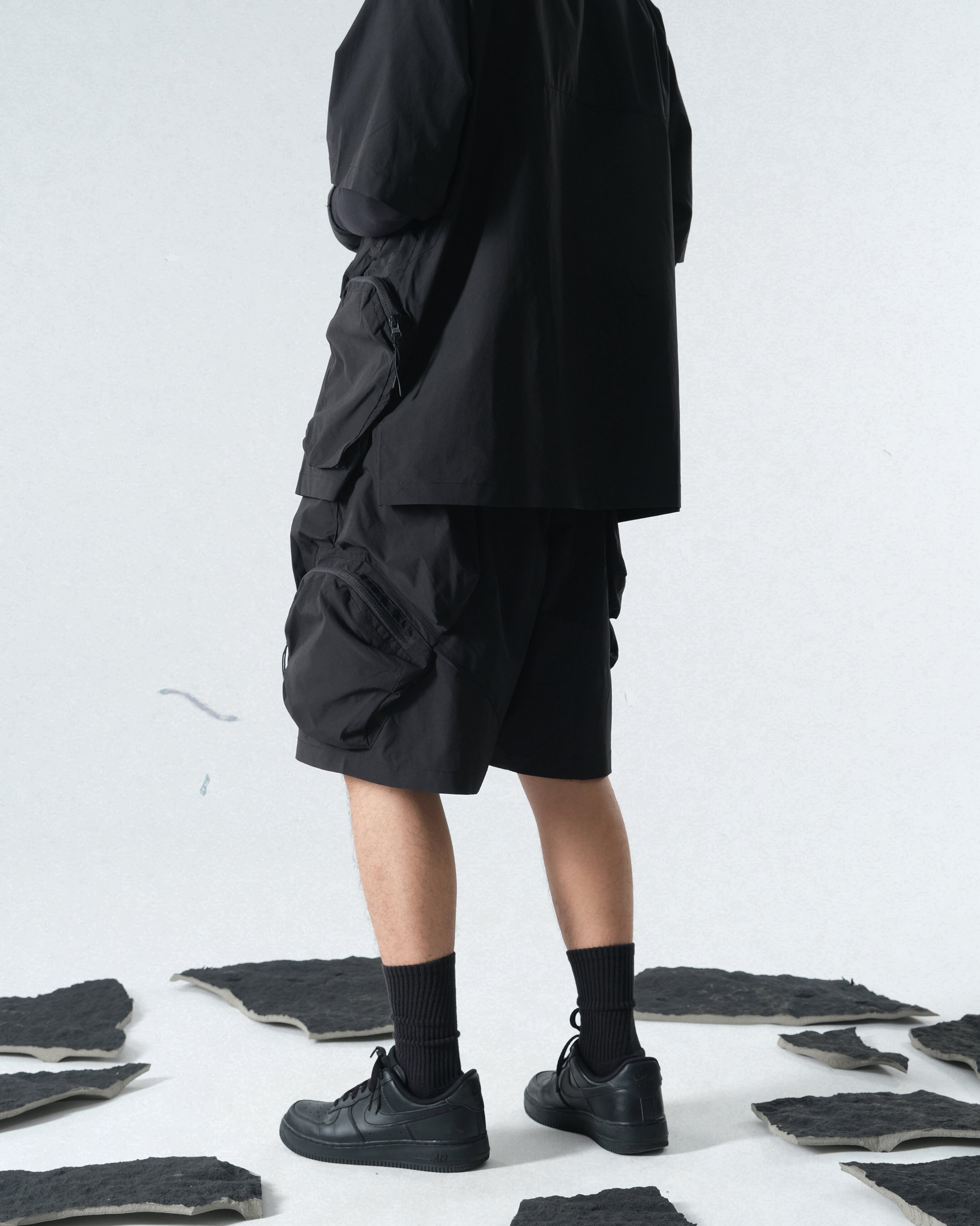 Capsule 03 / CSS-108 Split Shorts (Black)