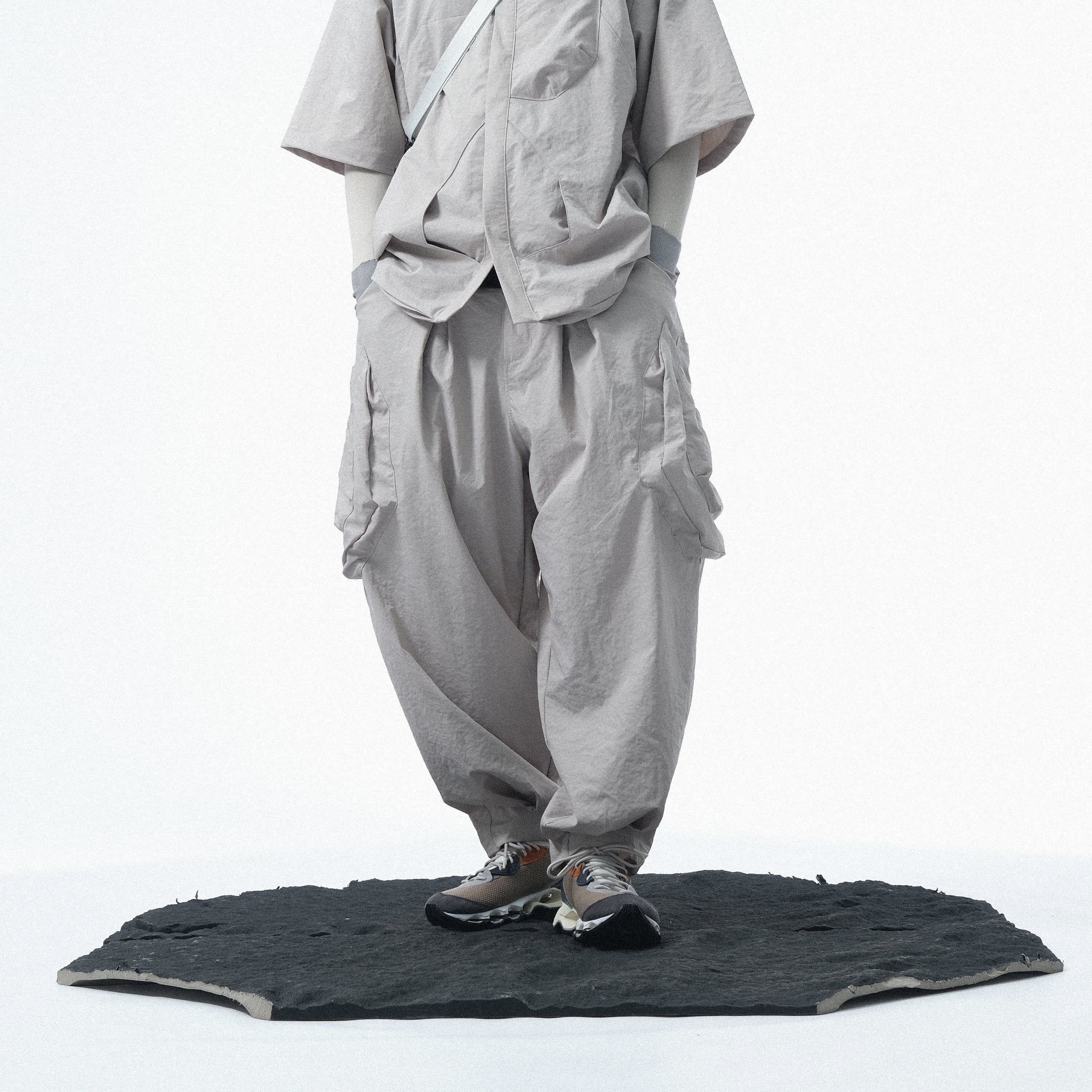 Capsule 02 / CSP-117 Drill Orb Pants  (Light Grey)