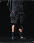 SS23 / 11 —  S23-068 Hollow Pocket Shorts (Black)