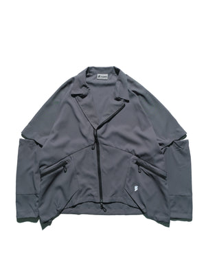 PRE - SEASON  —S24 PS-01J Detachable Sleeves Blazer  (Shadow Grey)