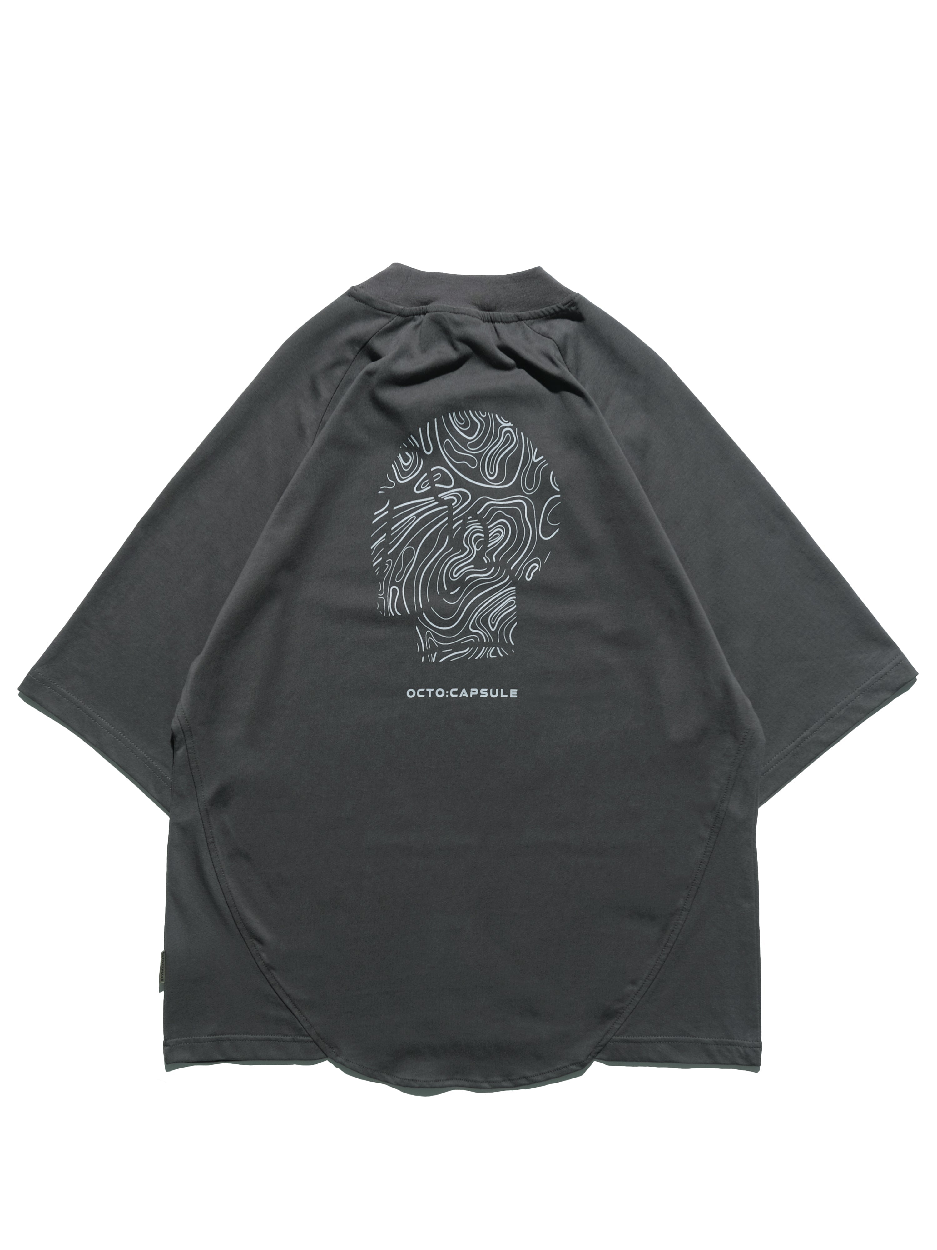 S24  / C-02-T1   ROAM Logo Oversized T-shirt  (Iron Grey)