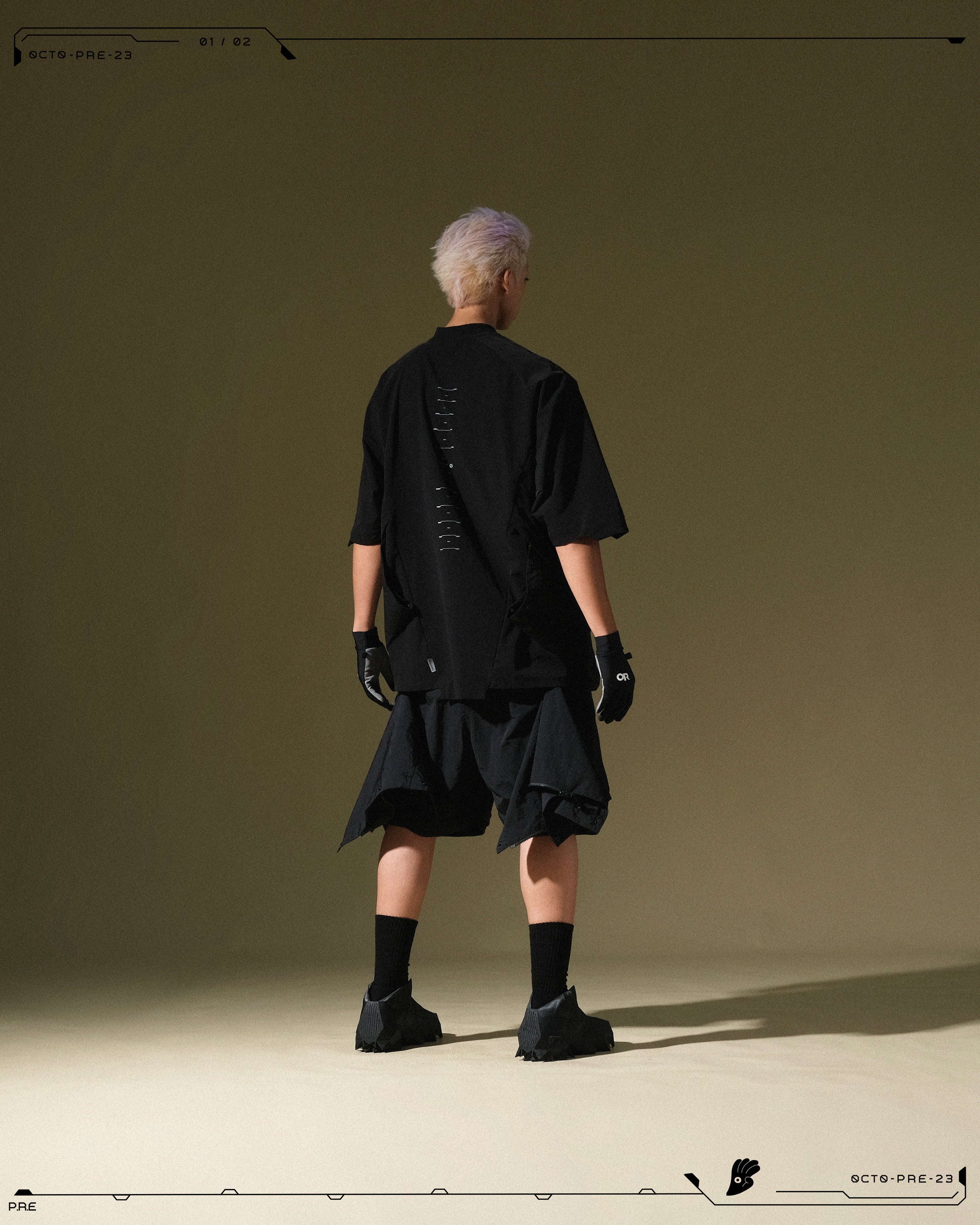 PRE - SEASON  —  PP23-021 Detachable Orb Pants  (Black)