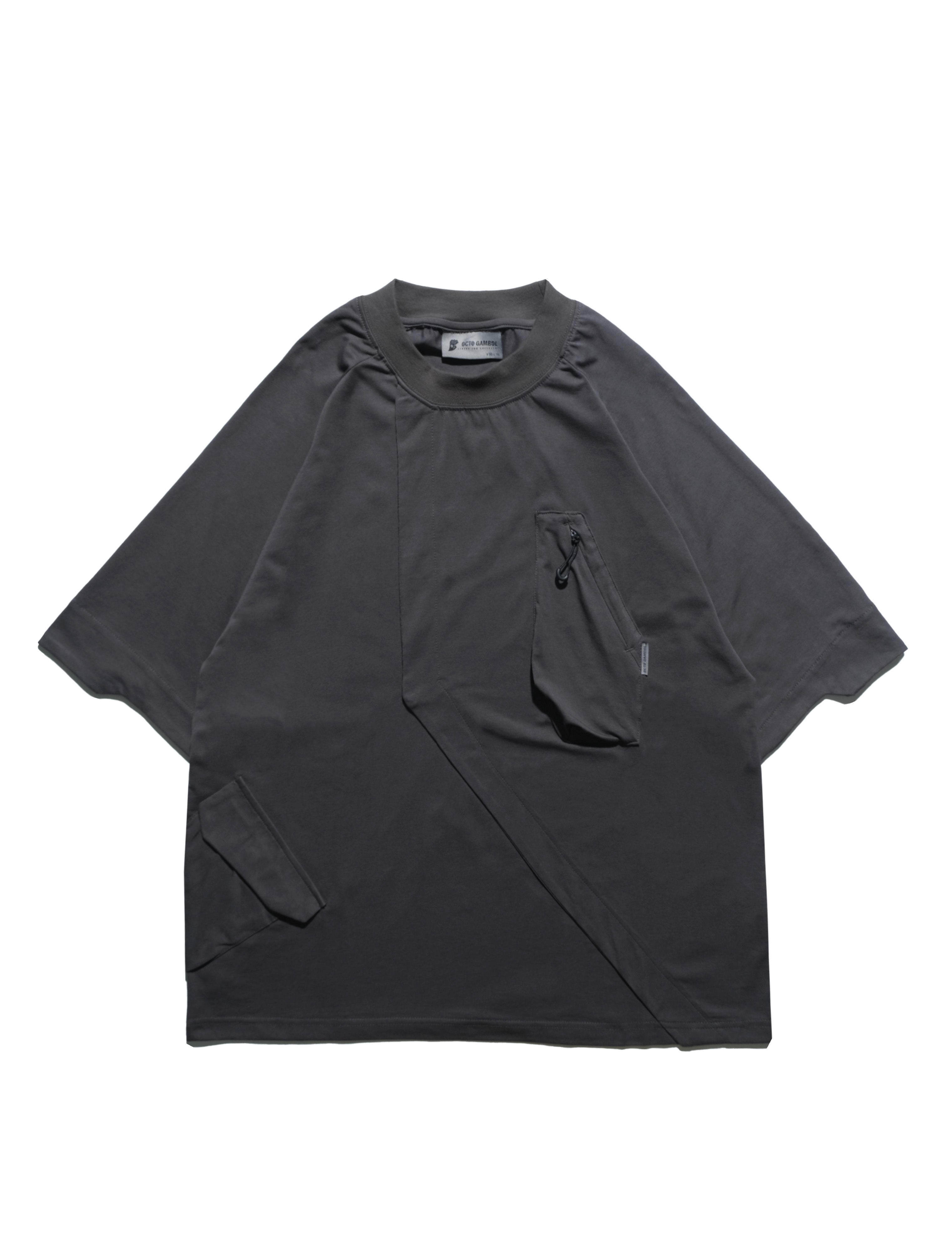 S24  / 12 —  T-04  Trapezoid Sukkiri T-shirt  (Grey)