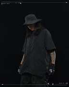 SS23 / 13 — T23-072 All-in-one Vest Shirt (Black)
