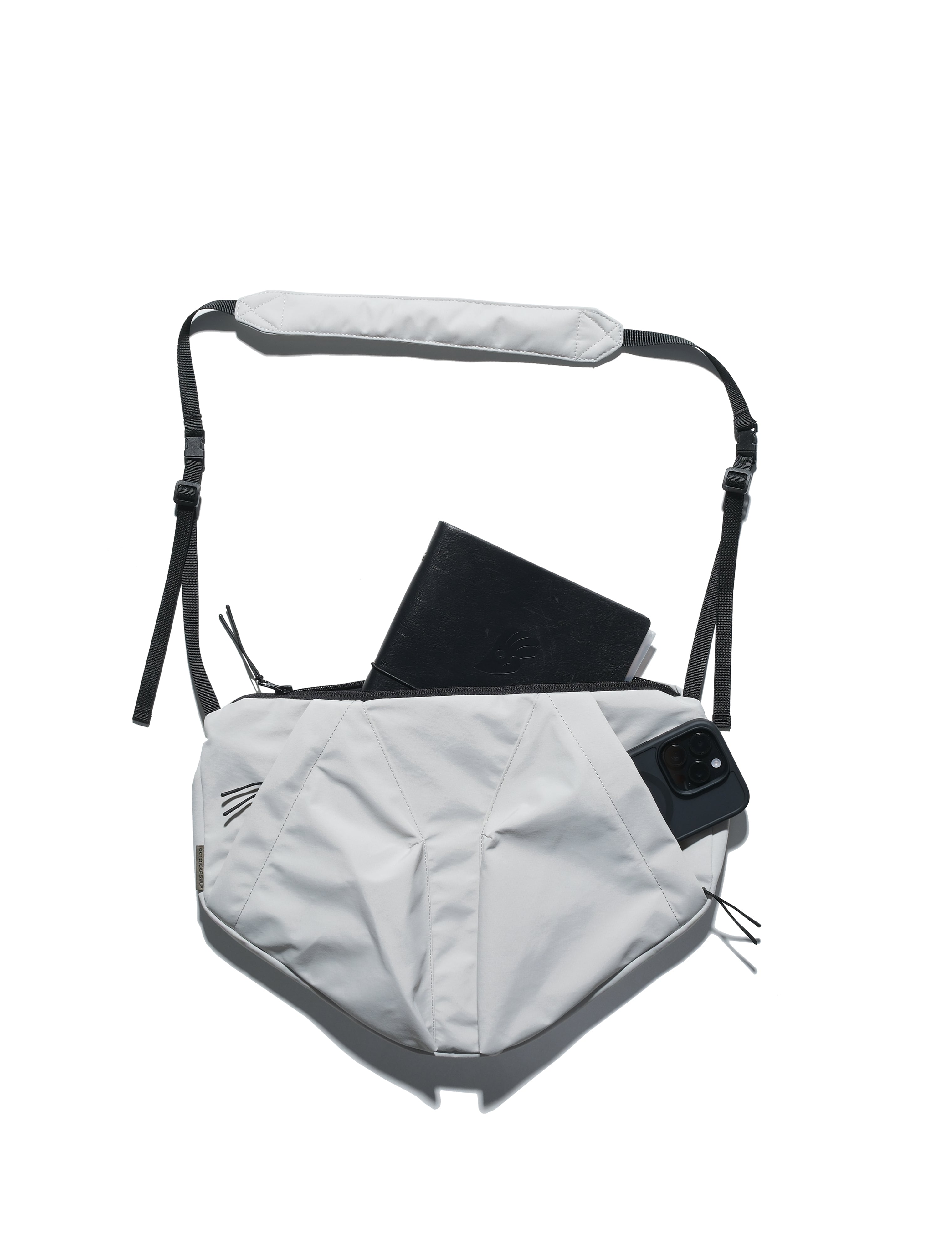 A24-CS-01-B  Futuristic Crossbody Bag (Bright Grey)