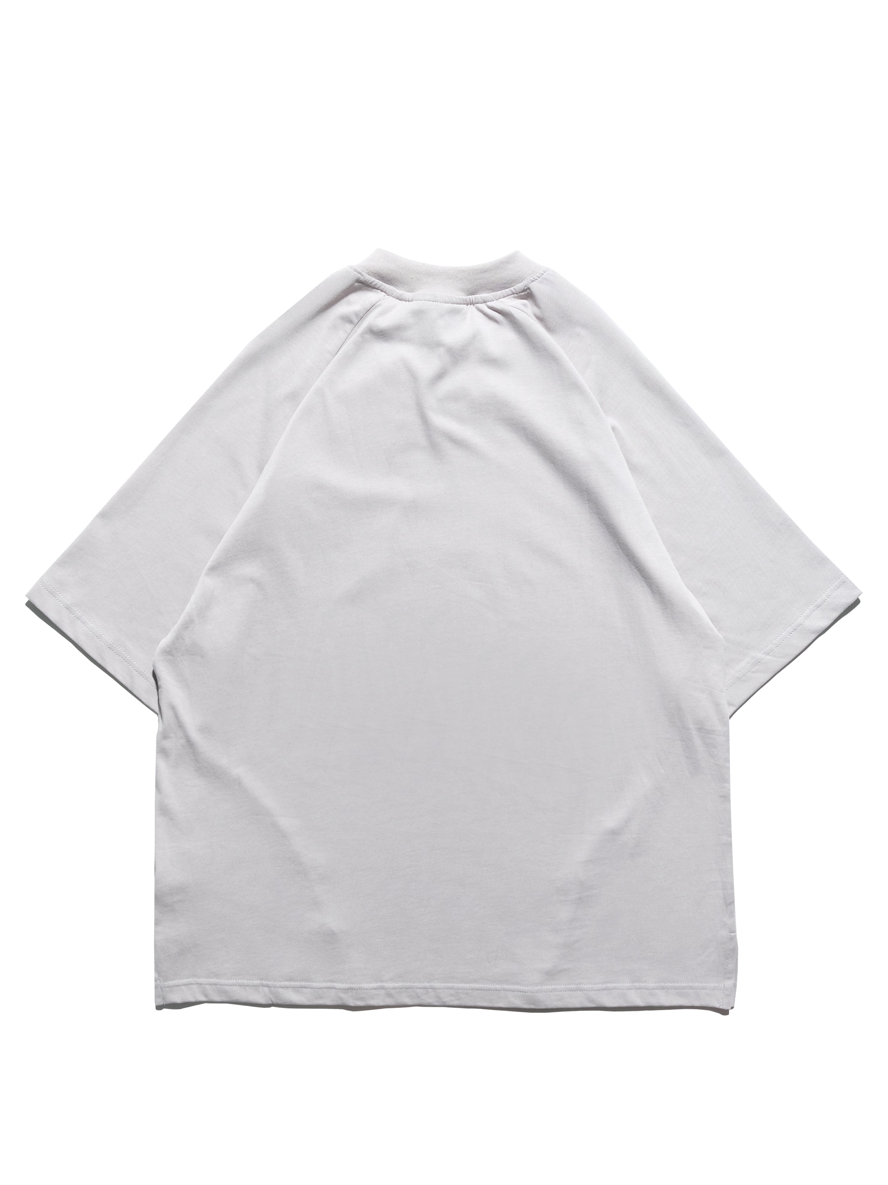 S24  / C-02-T2   ROAM Henry Collar T-shirt  (Light Grey)