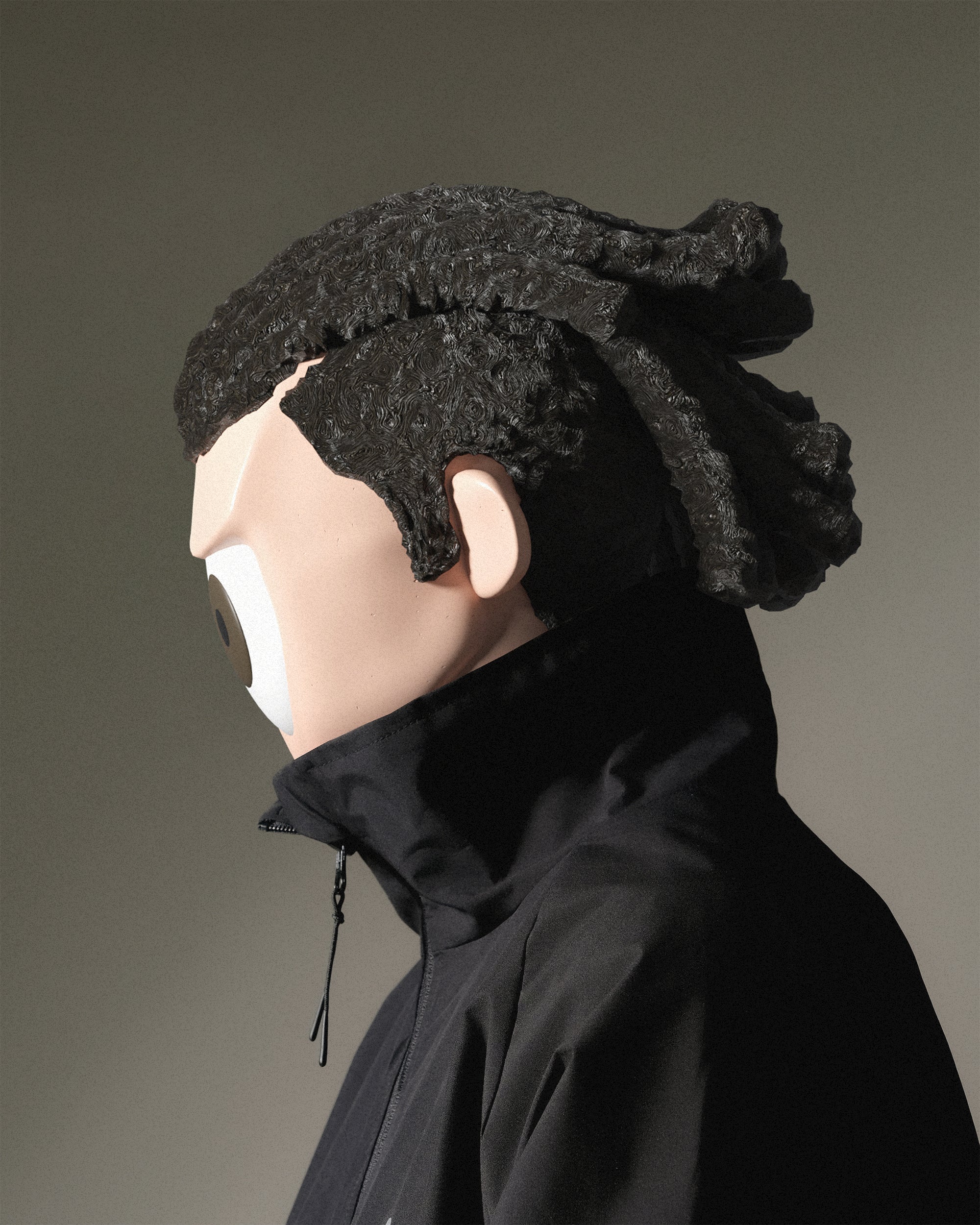 A24-CS-02-J2 Aura Curved Jacket (Black)