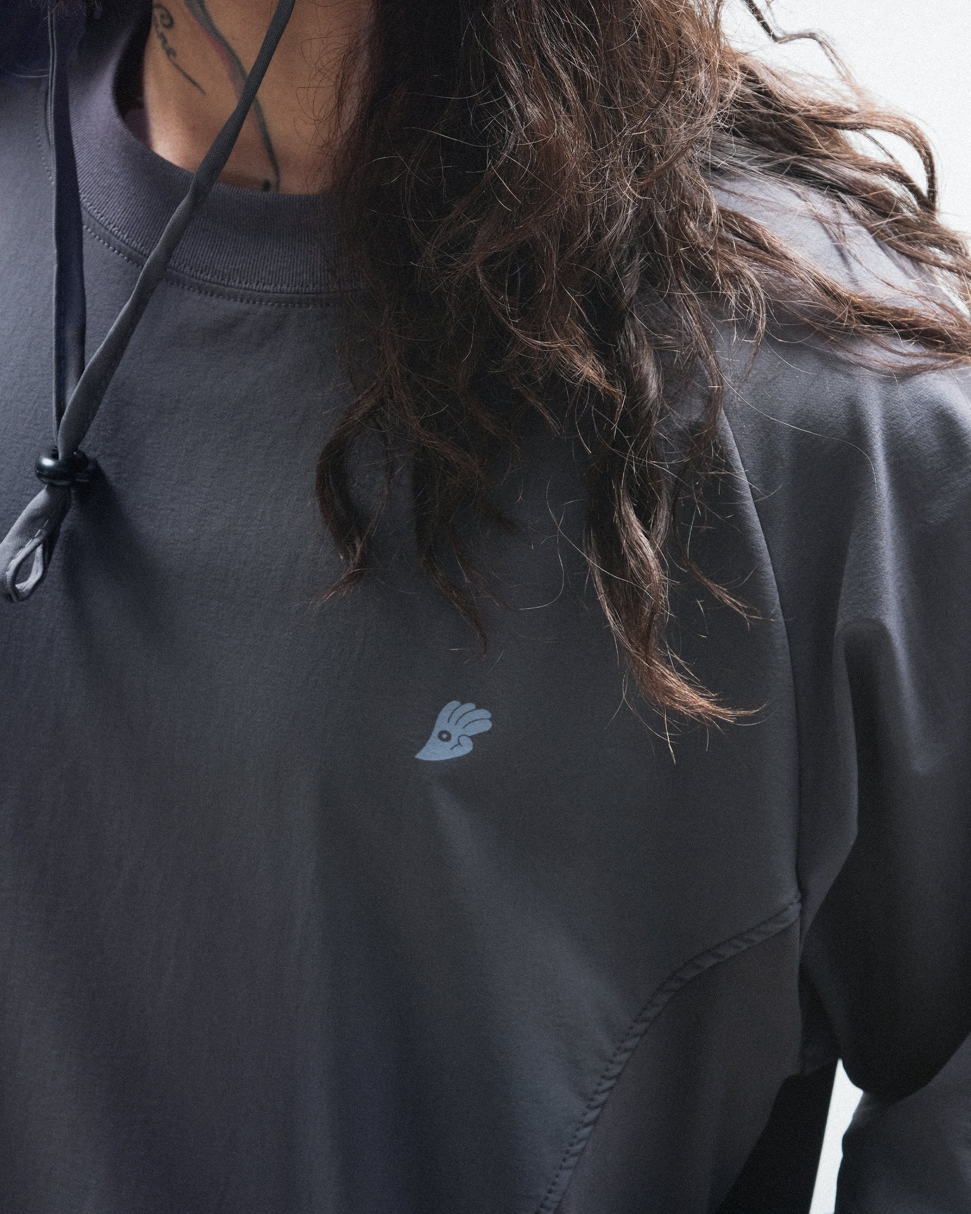 PRE-A24-PS-T1  Hierarchical Tornado Long Sleeves T-shirt (Shadow Grey)