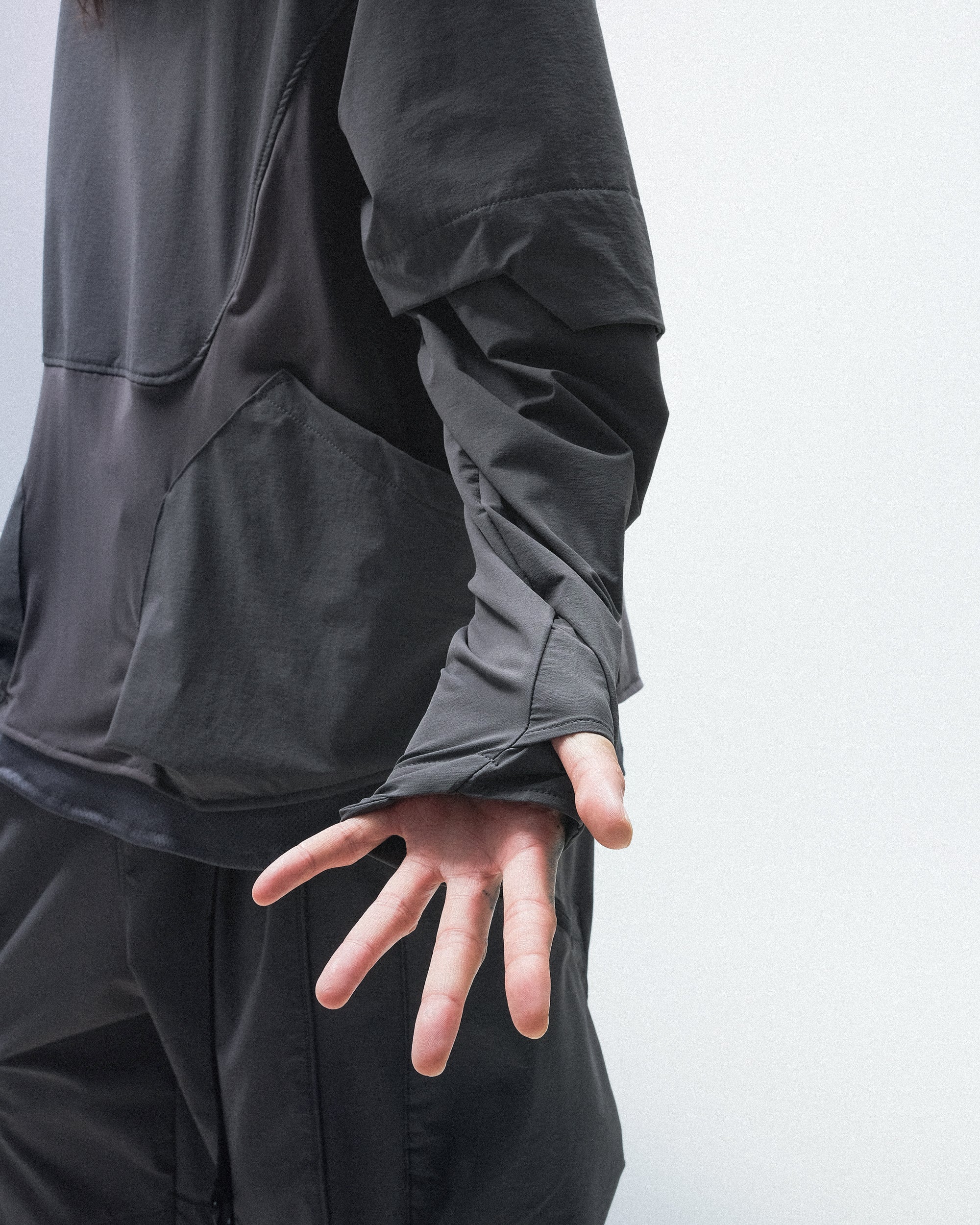 PRE-A24-PS-T1  Hierarchical Tornado Long Sleeves T-shirt (Shadow Grey)