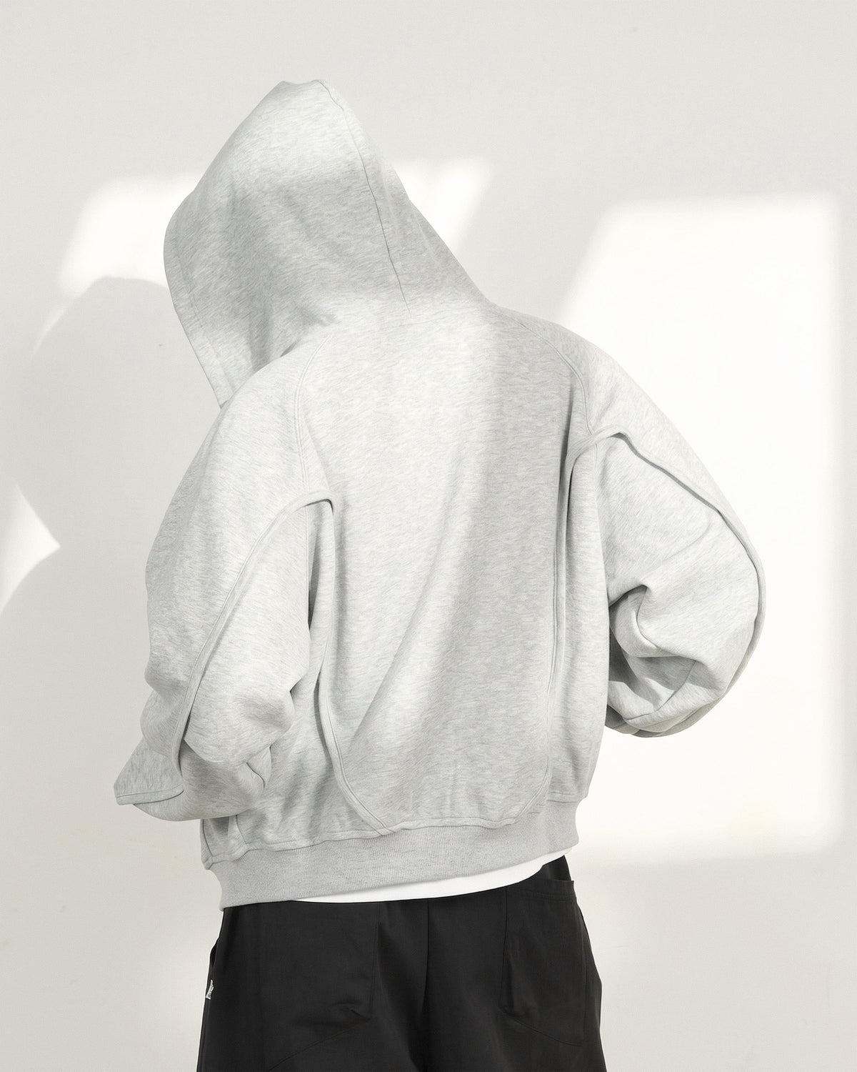 A26-PR-Z / Arc Seam Zip Hoodie (L-Grey)