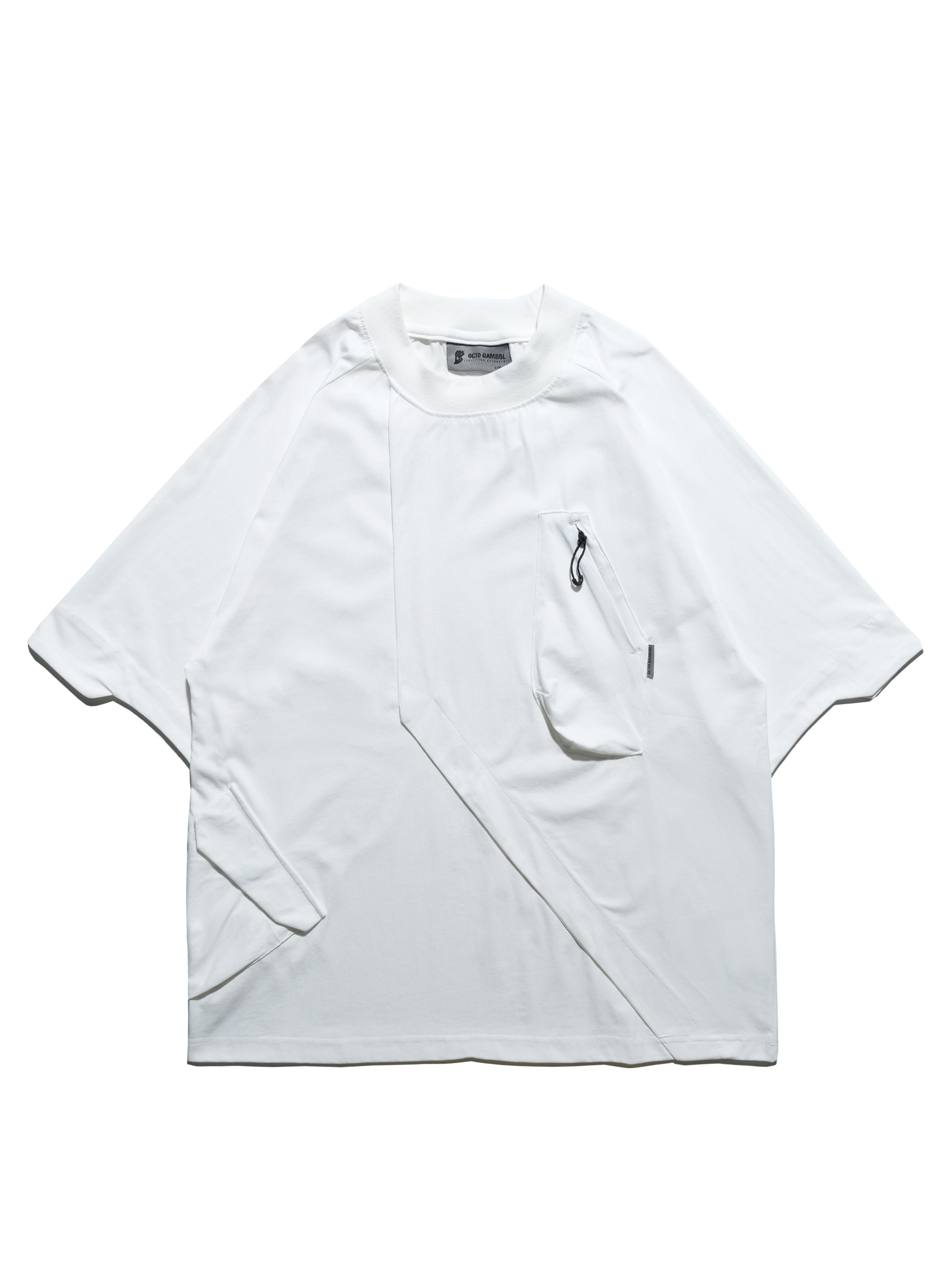 S24  / 12 —  T-04  Trapezoid Sukkiri T-shirt  (White)