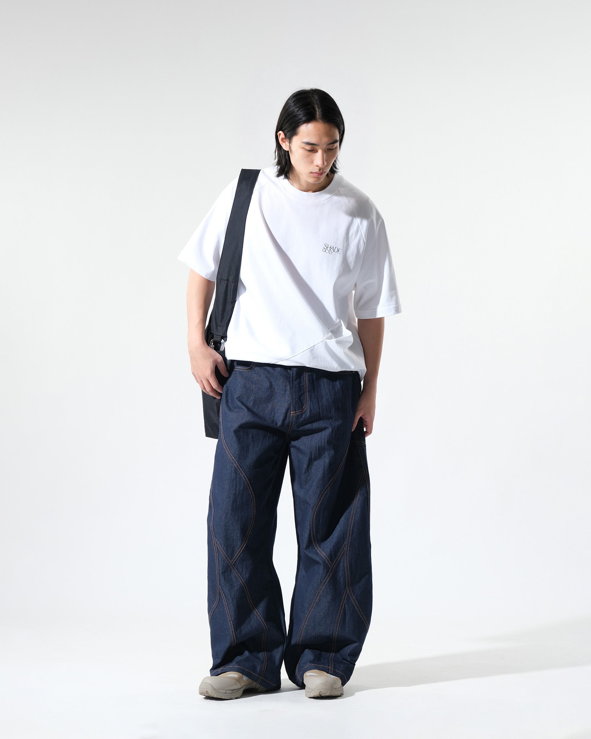 S26-SD3-T / Slash Shade Graphic Tee (White)