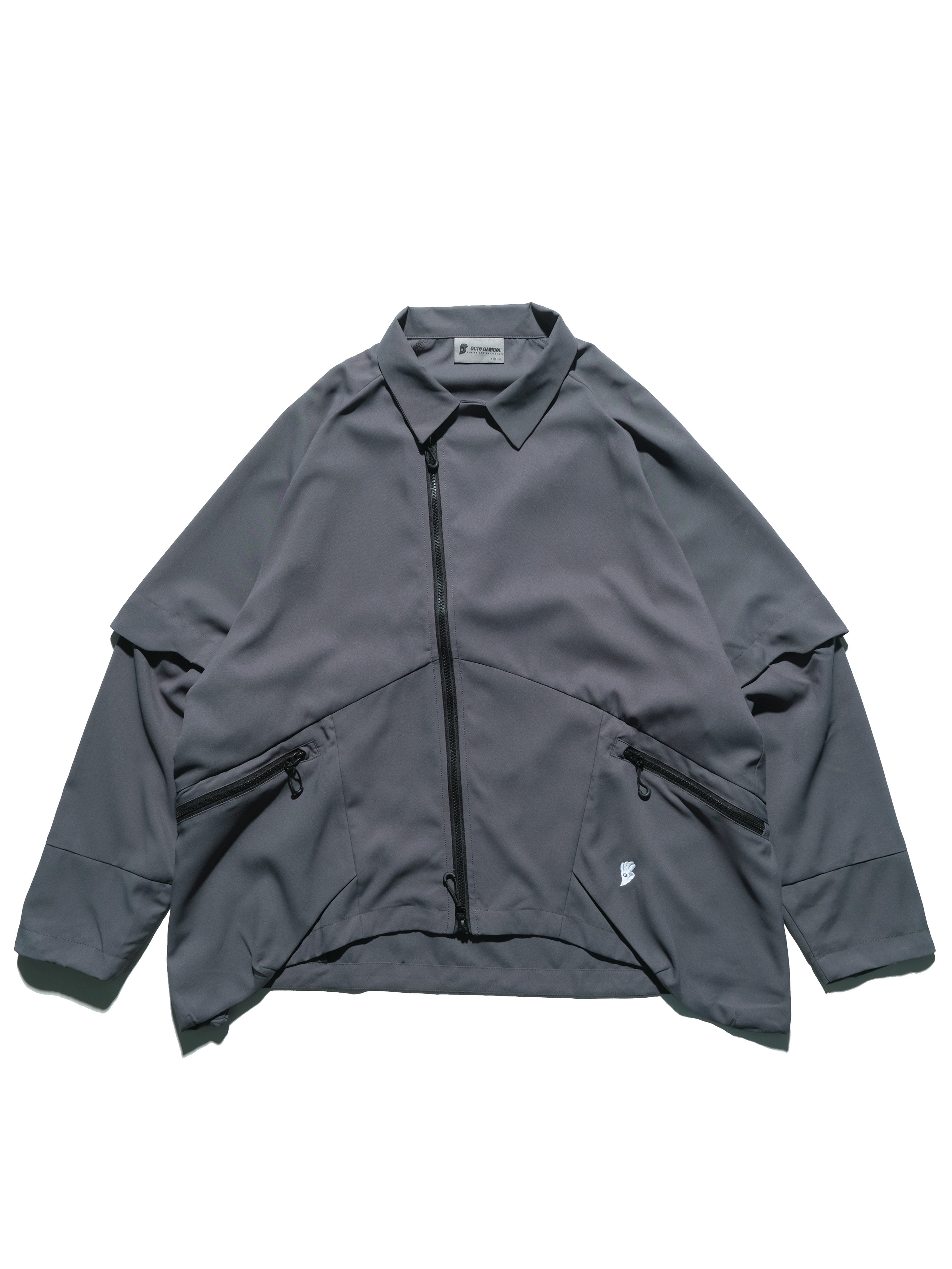 PRE - SEASON  —S24 PS-01J Detachable Sleeves Blazer  (Shadow Grey)
