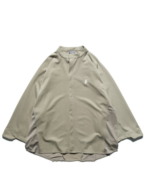PRE - SEASON —S24 PS-01T-1   Sukkiri Open Chest T-shirt (Taupe Khaki)