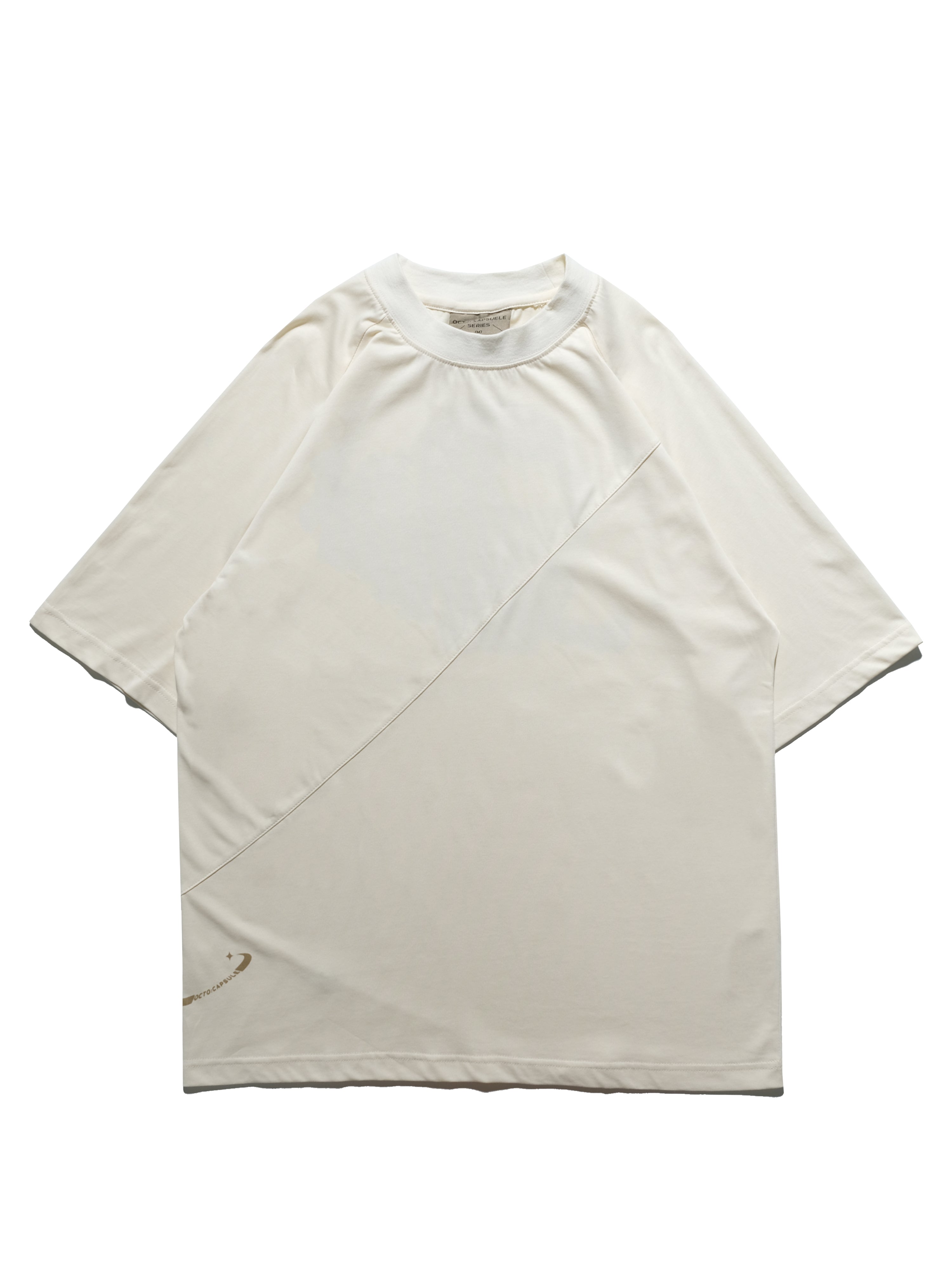 S24  / C-03-T2   Crescent Graphic T-shirt  (Ivory White)