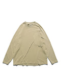 A24-CS-01-T   Futuristic Long Sleeves T-shirt (Taupe Khaki)