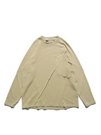 A24-CS-01-T   Futuristic Long Sleeves T-shirt (Taupe Khaki)