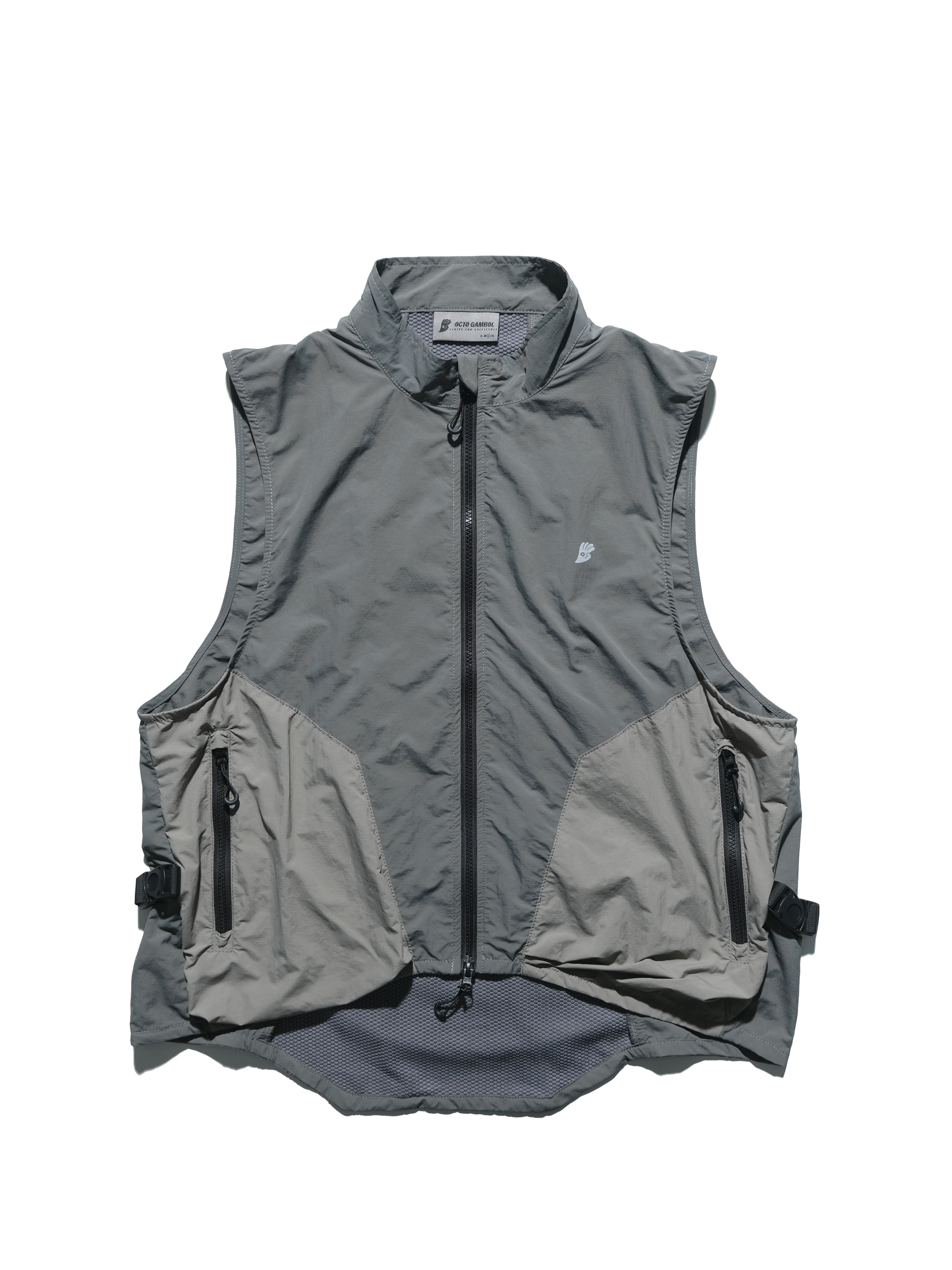 S24  / 05 —  O-01  Trapezoidal Solid Dismantle Vest  (Grey)
