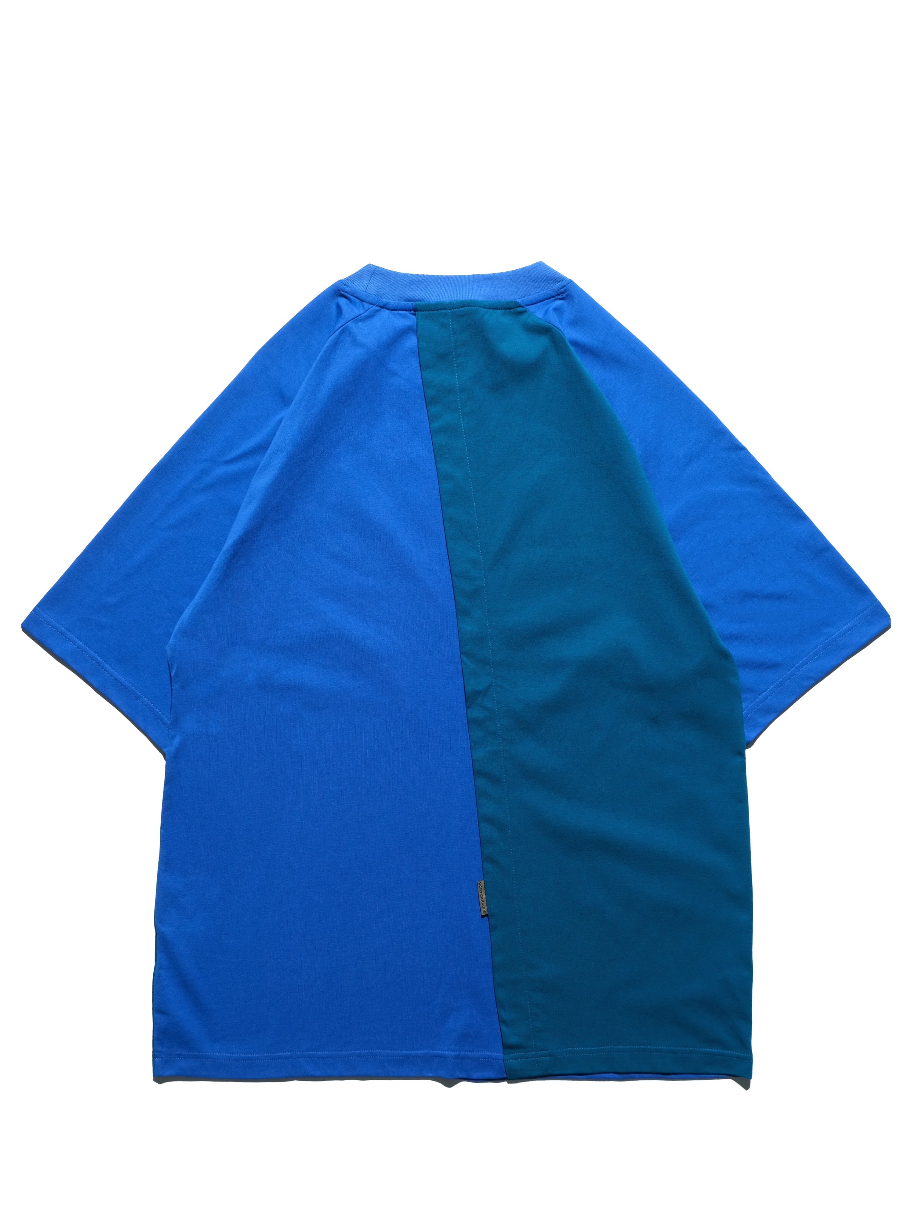 S24  / C-04-T   Dual Stitching Oversized T-shirt  (Aegean Blue)