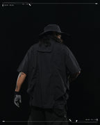 SS23 / 13 — T23-072 All-in-one Vest Shirt (Black)