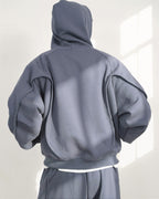A26-PR-Z / Arc Seam Zip Hoodie (L-Blue)