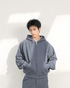 A26-PR-Z / Arc Seam Zip Hoodie (L-Blue)