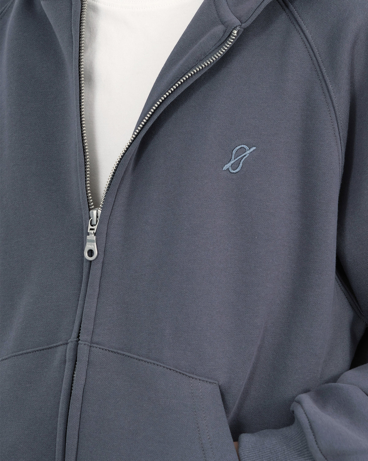 A26-PR-Z / Arc Seam Zip Hoodie (L-Blue)