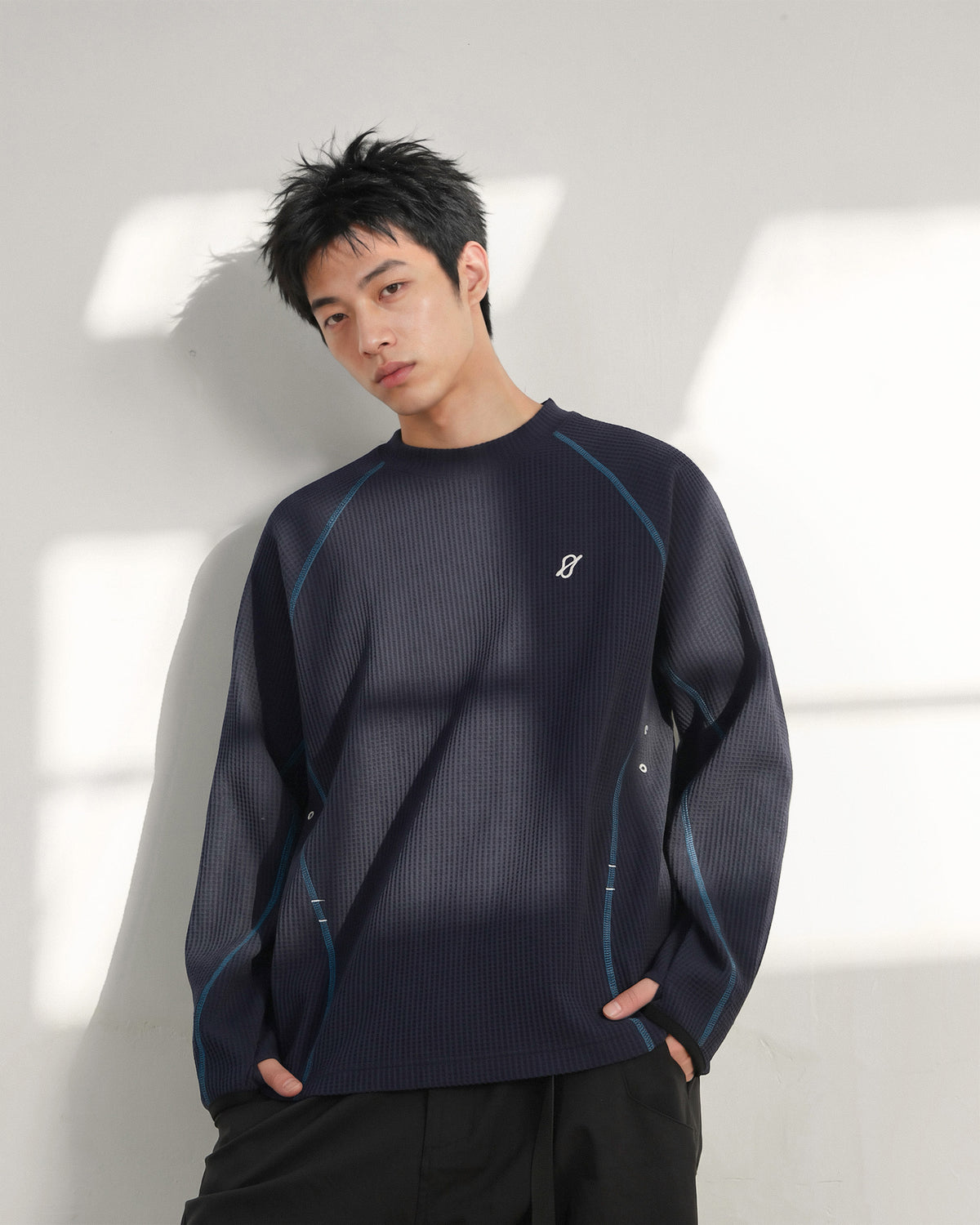 A26-PR-T /Waffle Arc L-Tee (Blue)