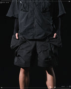 SS23 / 11 —  S23-068 Hollow Pocket Shorts (Black)