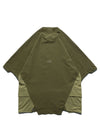 S24  / 03 —  T-01  Irregular Polygon Visor T-shirt  (Golden Brown)