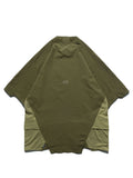 S24  / 03 —  T-01  Irregular Polygon Visor T-shirt  (Golden Brown)