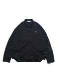 AW23 / 01 — T23-073  Trapezoidal Stereo Visor Shirt (Black)