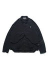 AW23 / 01 — T23-073  Trapezoidal Stereo Visor Shirt (Black)